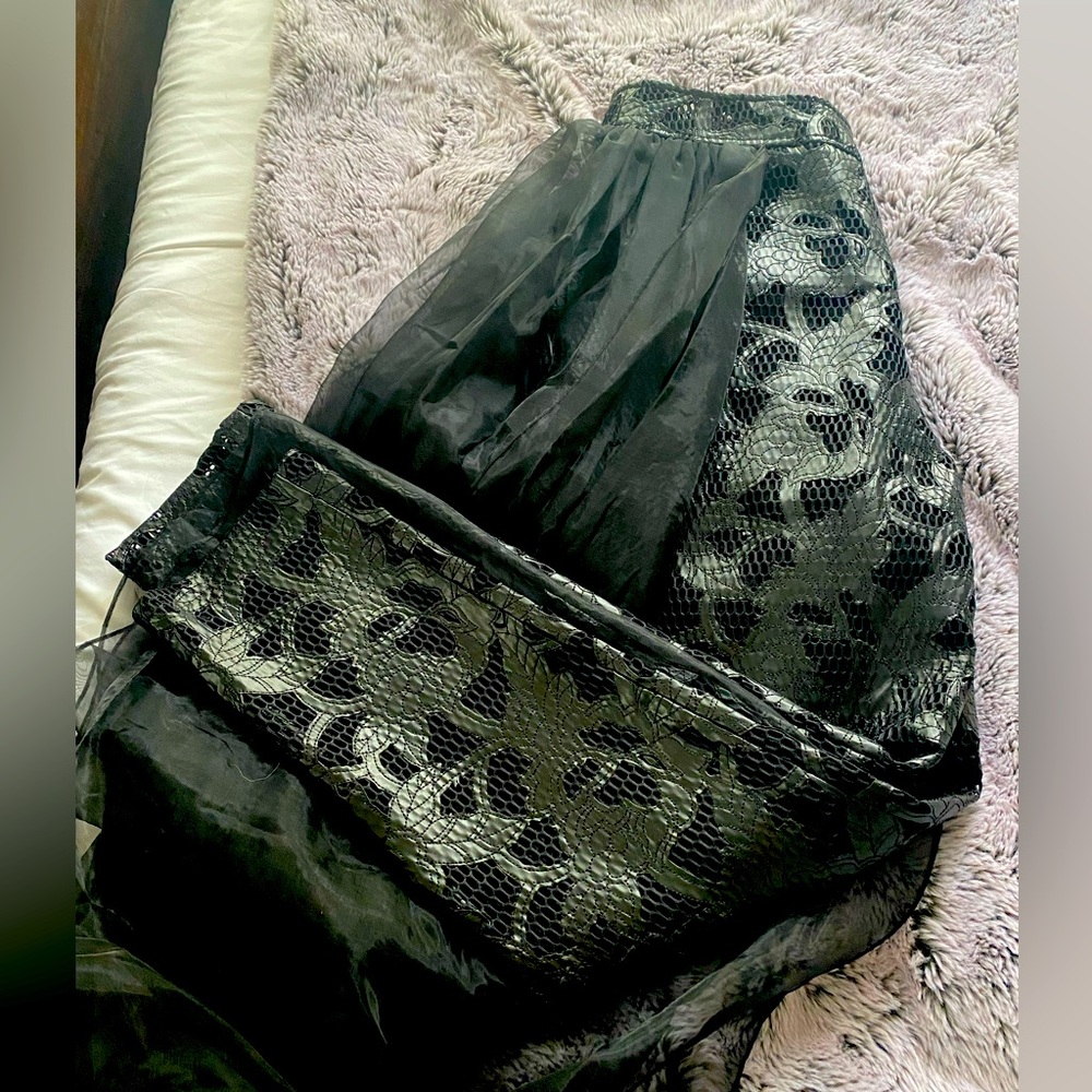 House of perna leather and lace pants